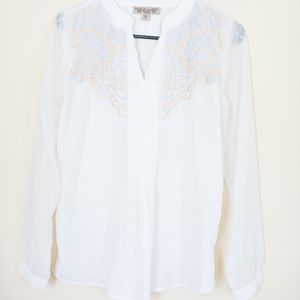 Silk Chambray Top